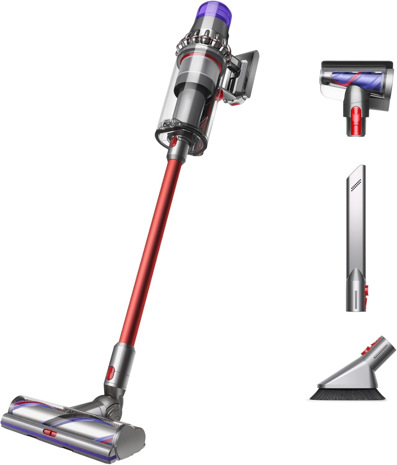 Dyson Outsize Origin Cordless Vacuum, Nickel/Red (Pre-Owned)