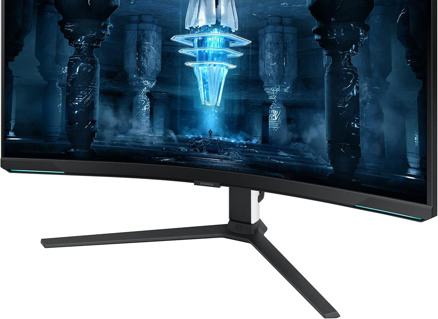 (Pre-Owned) SAMSUNG 32" Odyssey Neo G8 4K UHD 240Hz 1ms G-Sync 1000R Curved Gaming Monitor, Quantum HDR2000, AMD FreeSync Premium Pro, Matte Display, Ultrawide Game View, DisplayPort, Black & White, 2022