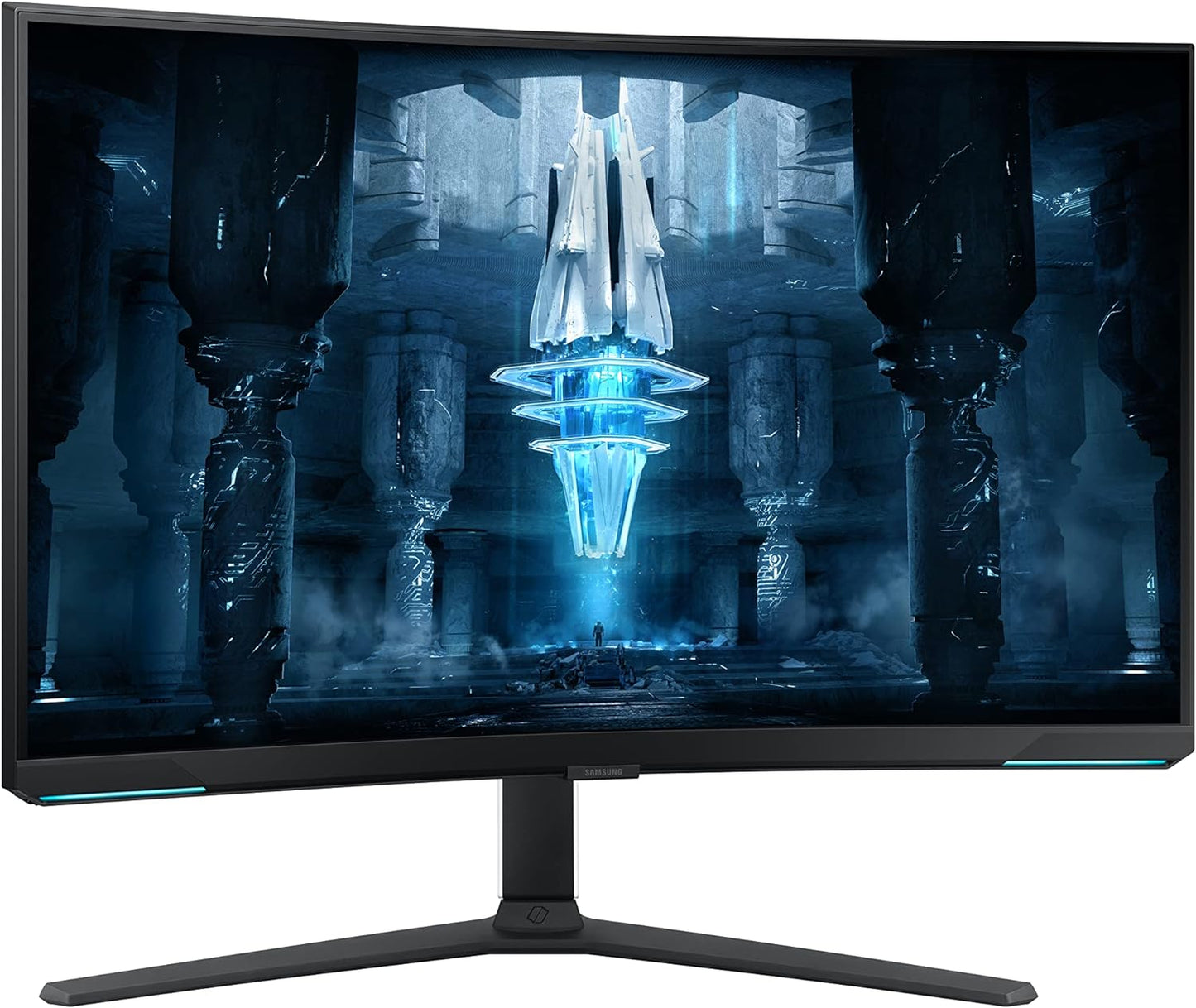 (Pre-Owned) SAMSUNG 32" Odyssey Neo G8 4K UHD 240Hz 1ms G-Sync 1000R Curved Gaming Monitor, Quantum HDR2000, AMD FreeSync Premium Pro, Matte Display, Ultrawide Game View, DisplayPort, Black & White, 2022