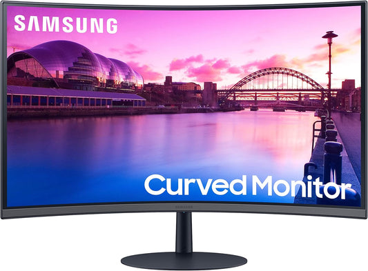 (Pre-Owned) SAMSUNG 27-Inch S39C Series FHD Curved Gaming Monitor, 75Hz, AMD FreeSync, Game Mode, Advanced Eye Comfort, Frameless Display, Built in Speakers, Slim Metal Stand, LS27C392EANXGO, 2023, Black