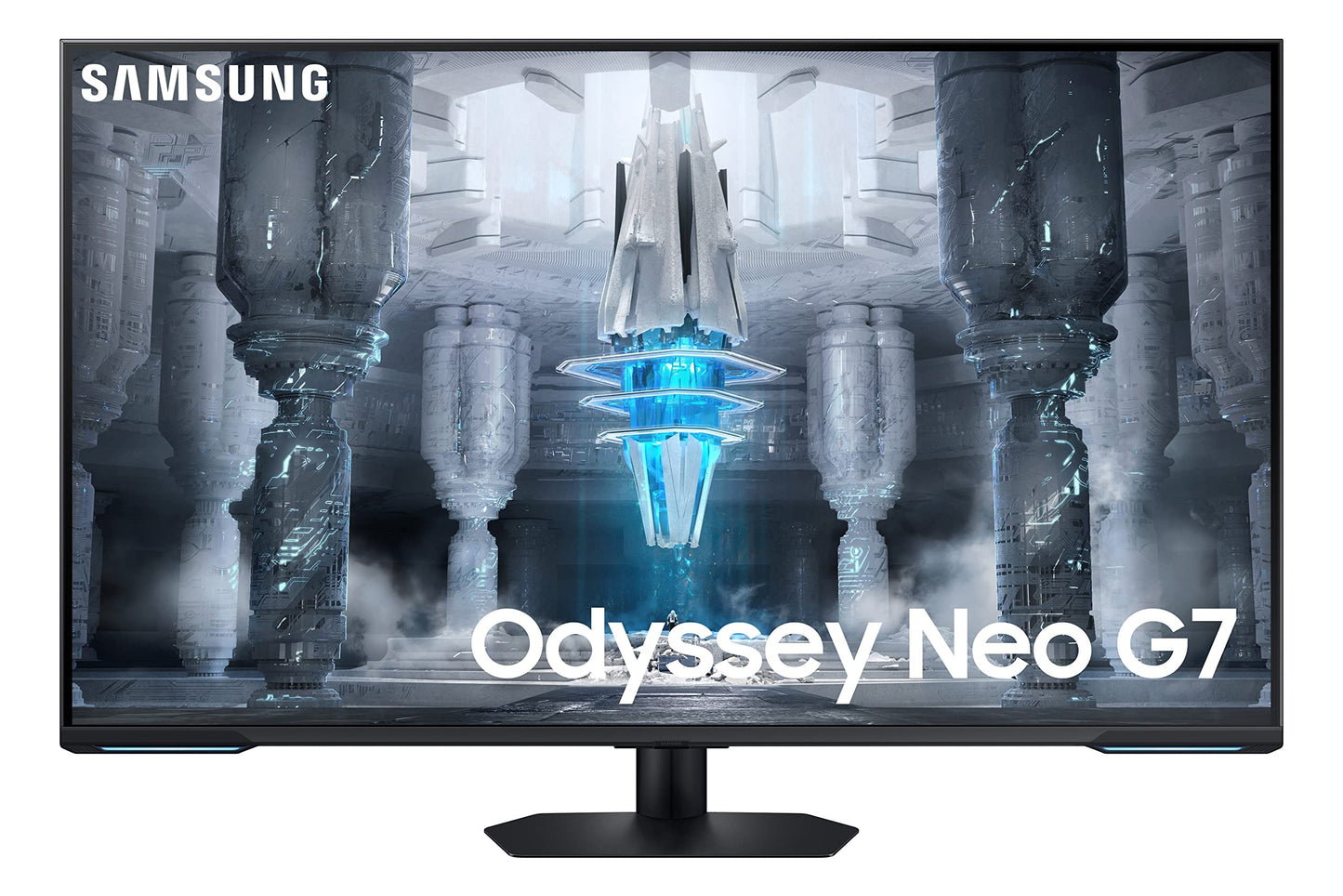 (Pre-Owned) SAMSUNG 32" Odyssey Neo G8 4K UHD 240Hz 1ms G-Sync 1000R Curved Gaming Monitor, Quantum HDR2000, AMD FreeSync Premium Pro, Matte Display, Ultrawide Game View, DisplayPort, Black & White, 2022